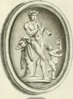 An illustration from A select collection of drawings from curious antique gems : most of them in the possession of the nobility and gentry of this kingdom : etched after the manner of Rembrandt (1768)