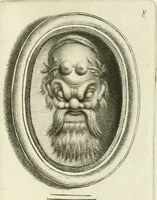 An illustration from A select collection of drawings from curious antique gems : most of them in the possession of the nobility and gentry of this kingdom : etched after the manner of Rembrandt (1768)