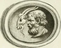 An illustration from A select collection of drawings from curious antique gems : most of them in the possession of the nobility and gentry of this kingdom : etched after the manner of Rembrandt (1768)