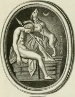 An illustration from A select collection of drawings from curious antique gems : most of them in the possession of the nobility and gentry of this kingdom : etched after the manner of Rembrandt (1768)