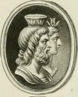 An illustration from A select collection of drawings from curious antique gems : most of them in the possession of the nobility and gentry of this kingdom : etched after the manner of Rembrandt (1768)