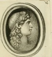 An illustration from A select collection of drawings from curious antique gems : most of them in the possession of the nobility and gentry of this kingdom : etched after the manner of Rembrandt (1768)