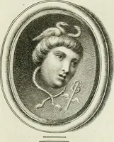 An illustration from A select collection of drawings from curious antique gems : most of them in the possession of the nobility and gentry of this kingdom : etched after the manner of Rembrandt (1768)