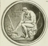 An illustration from A select collection of drawings from curious antique gems : most of them in the possession of the nobility and gentry of this kingdom : etched after the manner of Rembrandt (1768)