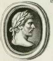An illustration from A select collection of drawings from curious antique gems : most of them in the possession of the nobility and gentry of this kingdom : etched after the manner of Rembrandt (1768)