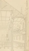 An illustration from Select designs for public buildings; consisting of plans, elevations, perspective views, sections, and details, of churches, chapels, schools, alms-houses, gas-works, markets, and other buildings erected for public purposes (1842)