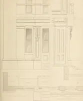 Picture 49 of 105 from Select designs for public buildings; consisting of plans, elevations, perspective views, sections, and details, of churches, chapels, schools, alms-houses, gas-works, markets, and other buildings erected for public purposes (1842), leaf 158