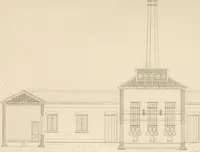 Picture 51 of 105 from Select designs for public buildings; consisting of plans, elevations, perspective views, sections, and details, of churches, chapels, schools, alms-houses, gas-works, markets, and other buildings erected for public purposes (1842), leaf 172