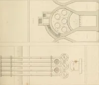An illustration from Select designs for public buildings; consisting of plans, elevations, perspective views, sections, and details, of churches, chapels, schools, alms-houses, gas-works, markets, and other buildings erected for public purposes (1842)