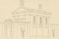 An illustration from Select designs for public buildings; consisting of plans, elevations, perspective views, sections, and details, of churches, chapels, schools, alms-houses, gas-works, markets, and other buildings erected for public purposes (1842)