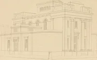 Picture 62 of 105 from Select designs for public buildings; consisting of plans, elevations, perspective views, sections, and details, of churches, chapels, schools, alms-houses, gas-works, markets, and other buildings erected for public purposes (1842), leaf 204