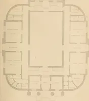 An illustration from Select designs for public buildings; consisting of plans, elevations, perspective views, sections, and details, of churches, chapels, schools, alms-houses, gas-works, markets, and other buildings erected for public purposes (1842)