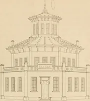 An illustration from Select designs for public buildings; consisting of plans, elevations, perspective views, sections, and details, of churches, chapels, schools, alms-houses, gas-works, markets, and other buildings erected for public purposes (1842)