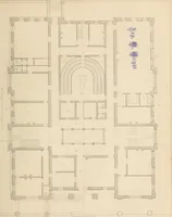 Picture 83 of 105 from Select designs for public buildings; consisting of plans, elevations, perspective views, sections, and details, of churches, chapels, schools, alms-houses, gas-works, markets, and other buildings erected for public purposes (1842), leaf 256