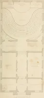 An illustration from Select designs for public buildings; consisting of plans, elevations, perspective views, sections, and details, of churches, chapels, schools, alms-houses, gas-works, markets, and other buildings erected for public purposes (1842)