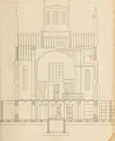 An illustration from Select designs for public buildings; consisting of plans, elevations, perspective views, sections, and details, of churches, chapels, schools, alms-houses, gas-works, markets, and other buildings erected for public purposes (1842)