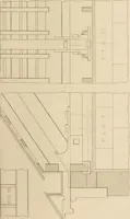 An illustration from Select designs for public buildings; consisting of plans, elevations, perspective views, sections, and details, of churches, chapels, schools, alms-houses, gas-works, markets, and other buildings erected for public purposes (1842)