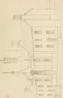 An illustration from Select designs for public buildings; consisting of plans, elevations, perspective views, sections, and details, of churches, chapels, schools, alms-houses, gas-works, markets, and other buildings erected for public purposes (1842)