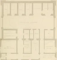 An illustration from Select designs for public buildings; consisting of plans, elevations, perspective views, sections, and details, of churches, chapels, schools, alms-houses, gas-works, markets, and other buildings erected for public purposes (1842)