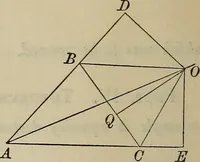 An illustration from Selected propositions in geometrical constructions and applications of algebra to geometry. Being a key to the appendix of Davies' Legendre (1875)