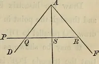 An illustration from Selected propositions in geometrical constructions and applications of algebra to geometry. Being a key to the appendix of Davies' Legendre (1875)