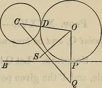 An illustration from Selected propositions in geometrical constructions and applications of algebra to geometry. Being a key to the appendix of Davies' Legendre (1875)