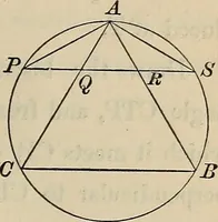An illustration from Selected propositions in geometrical constructions and applications of algebra to geometry. Being a key to the appendix of Davies' Legendre (1875)