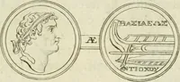 An illustration from Seleucidarum imperium, sive, Historia regum Syriae ad fidem numismatum accommodata (1681)