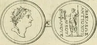An illustration from Seleucidarum imperium, sive, Historia regum Syriae ad fidem numismatum accommodata (1681)
