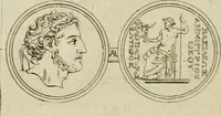An illustration from Seleucidarum imperium, sive, Historia regum Syriae ad fidem numismatum accommodata (1681)