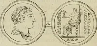 An illustration from Seleucidarum imperium, sive, Historia regum Syriae ad fidem numismatum accommodata (1681)