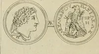 An illustration from Seleucidarum imperium, sive, Historia regum Syriae ad fidem numismatum accommodata (1681)