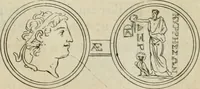 An illustration from Seleucidarum imperium, sive, Historia regum Syriae ad fidem numismatum accommodata (1681)