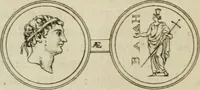 An illustration from Seleucidarum imperium, sive, Historia regum Syriae ad fidem numismatum accommodata (1681)