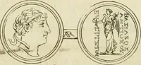 An illustration from Seleucidarum imperium, sive, Historia regum Syriae ad fidem numismatum accommodata (1681)