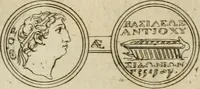 An illustration from Seleucidarum imperium, sive, Historia regum Syriae ad fidem numismatum accommodata (1681)