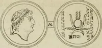 An illustration from Seleucidarum imperium, sive, Historia regum Syriae ad fidem numismatum accommodata (1681)