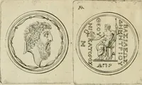 An illustration from Seleucidarum imperium, sive, Historia regum Syriae ad fidem numismatum accommodata (1681)