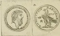 An illustration from Seleucidarum imperium, sive, Historia regum Syriae ad fidem numismatum accommodata (1681)