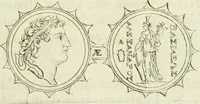 An illustration from Seleucidarum imperium, sive, Historia regum Syriae ad fidem numismatum accommodata (1681)