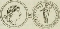 An illustration from Seleucidarum imperium, sive, Historia regum Syriae ad fidem numismatum accommodata (1681)