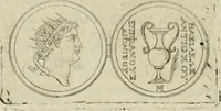 An illustration from Seleucidarum imperium, sive, Historia regum Syriae ad fidem numismatum accommodata (1681)