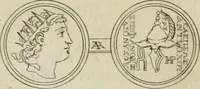 An illustration from Seleucidarum imperium, sive, Historia regum Syriae ad fidem numismatum accommodata (1681)