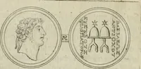 An illustration from Seleucidarum imperium, sive, Historia regum Syriae ad fidem numismatum accommodata (1681)
