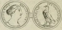 An illustration from Seleucidarum imperium, sive, Historia regum Syriae ad fidem numismatum accommodata (1681)