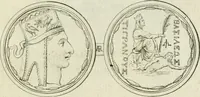 An illustration from Seleucidarum imperium, sive, Historia regum Syriae ad fidem numismatum accommodata (1681)