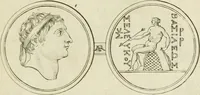 An illustration from Seleucidarum imperium, sive, Historia regum Syriae ad fidem numismatum accommodata (1681)