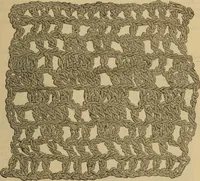 An illustration from The self-instructor in silk knitting, crocheting and embroidery (1884)