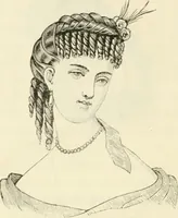An illustration from Self-instructor in the art of hair work, dressing hair, making curls, switches, braids, and hair jewelry of every description (1867)