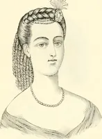 An illustration from Self-instructor in the art of hair work, dressing hair, making curls, switches, braids, and hair jewelry of every description (1867)